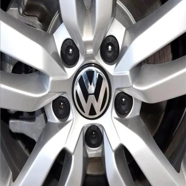4-pak - Volkswagen VW Centerkapsler / Fælgemblemer - Bil Sølv Sølv Sølv 56 mm Silver 56 mm