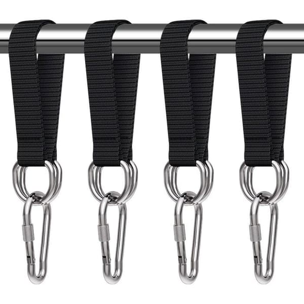 Pcs Swing Tree Strap Hammock Tree Strap 25cm x 25mm with 4 Carabiners 4 D-Rings Sturdy and Durable Easy to Install for Hanging