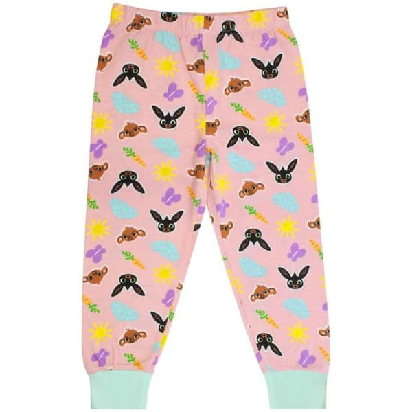Bing Bunny Piger Karakterer Langærmet Pyjamassæt 4-5 År P Pink/Mint 4-5 År