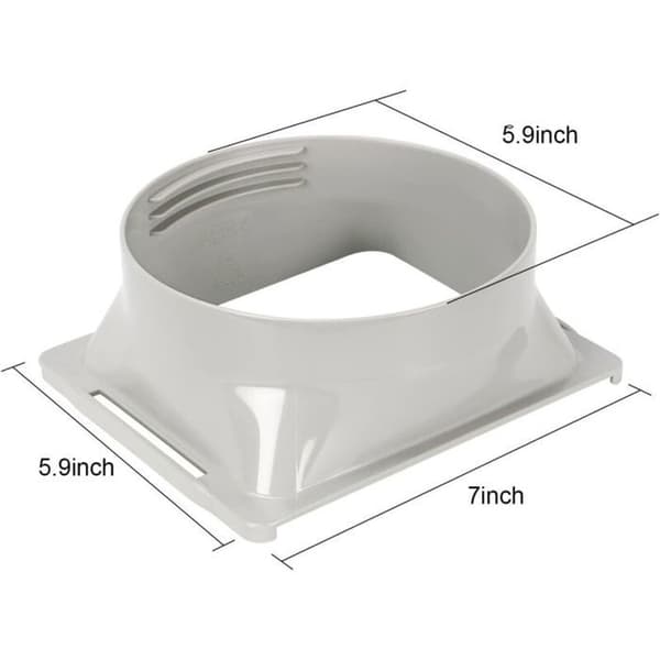 Bærbar udstødningsslangeforbindelse til klimaanlæg, 15 cm (5,9 tommer) ventilationskanalforbindelse til klimaanlæg