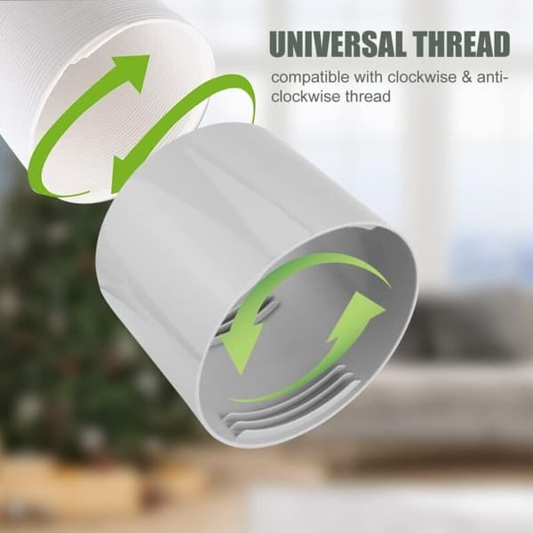Luftkonditioneringsavgasrörsadapter Ø13cm - PVC-ventilationsslangkoppling för bärbar luftkonditionering