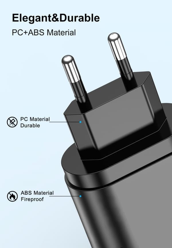 Ny PD12W mobiltelefonoplader 5V2.4A opladerhoved type-c P