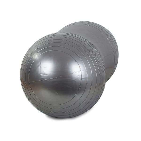 Træningsbold / Pilatesbold med pumpe - Peanut Sølv sølv silver