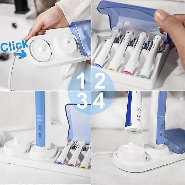 Elektrisk tannbørstehodeholder Lader Base Stativ Organizer For Braun Oral-b