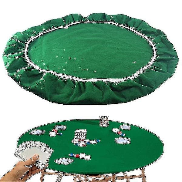 Poker- og bridge-duk med elastisk stoff for bord 36-48 tommer spilltilbehør {ROG}