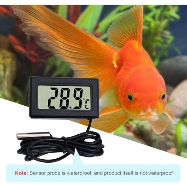 Svart Termometer Måler Mini Termometer Digital LCD Termometer Temperaturmåler
