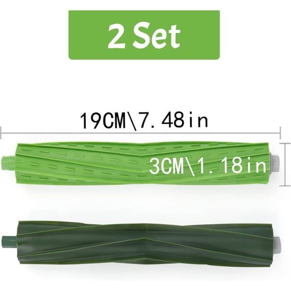 2 børstesett for iRobot E5/E6/i7/i7+/i3/i3+, reservedeler