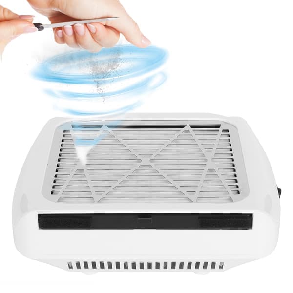 80W Nageldammsamlare Nageldammutsugsfläkt Nageldammsugare med filter