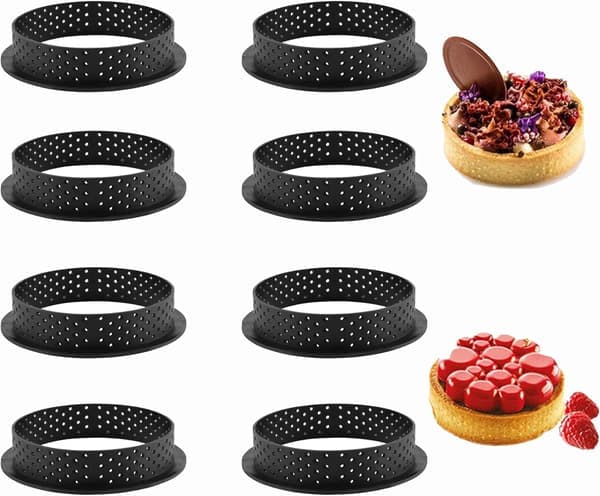 Mousse Ring DIY Bageværktøj Kageform - Rund 8 Dele