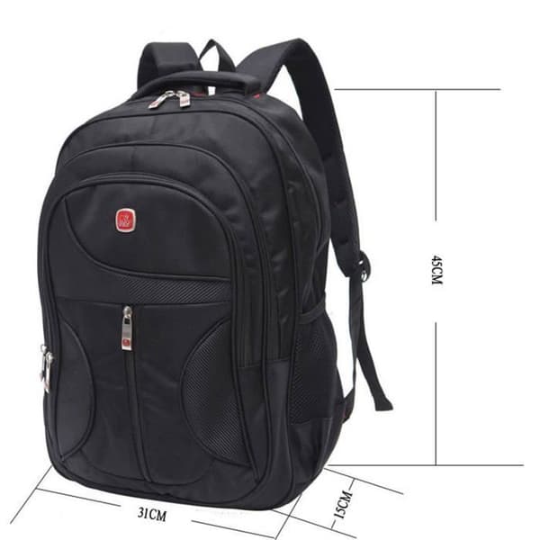 Vandtæt Nylon Laptop Rygsæk - Sort - Herre