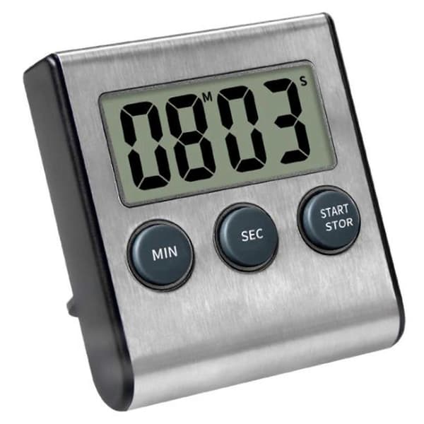 Køkkentimer, Digital Køkkentimer, Høj Alarm Rustfrit Stål Timer til Madlavning, Bagning