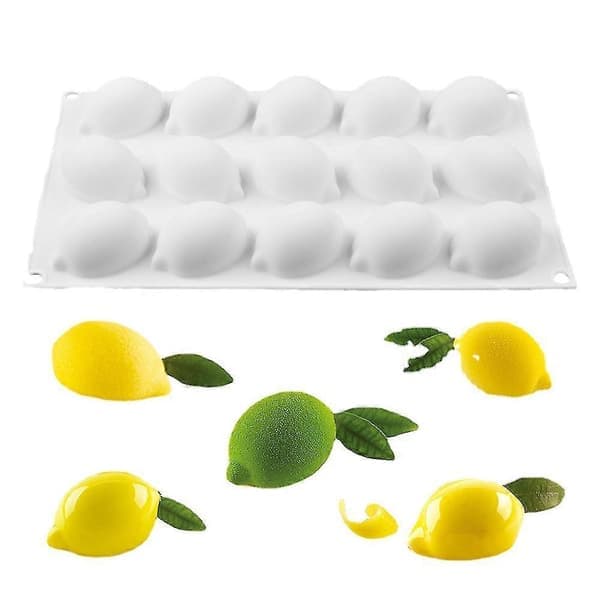 Sitron Silikonform for Baking av Kaker og Desserter - 15 Hulrom
