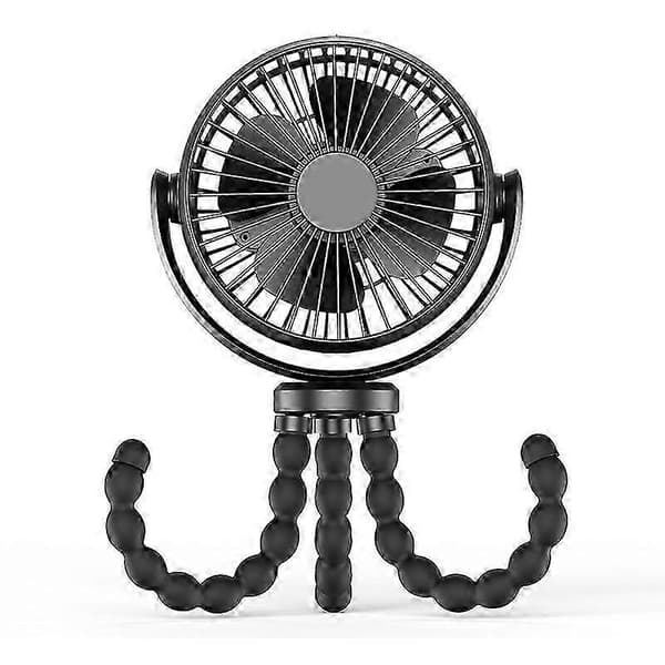 Blæksprutteventilator Klapvogn USB Håndholdt Ventilator Multifunktionel Miniventilator