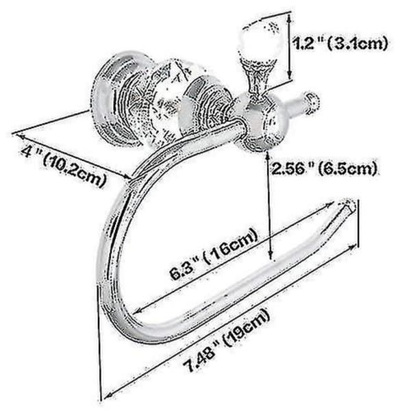 Crystal Series Toalettpapirholder i Messing, Polert Krom