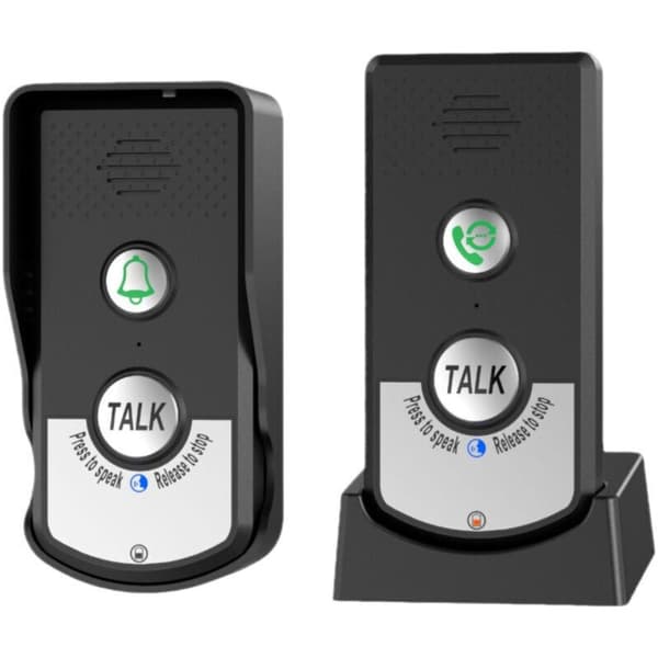 Trådlöst intercomsystem - Äldreomsorg - Dörrklocka med påminnelsefunktion - Enkel installation - Idealisk för äldreboenden och privata bostäder