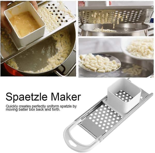 Pastamaskin i rustfritt stål med sikkerhetsskyver, kjøkken rustfritt stål blad nudel dumpling maker pasta matlagingsverktøy