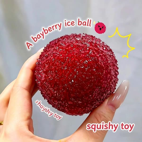 Stress Squishy Balls – Långsamt stigande mjukisbollar av maltsocker för vuxna – Waxberry