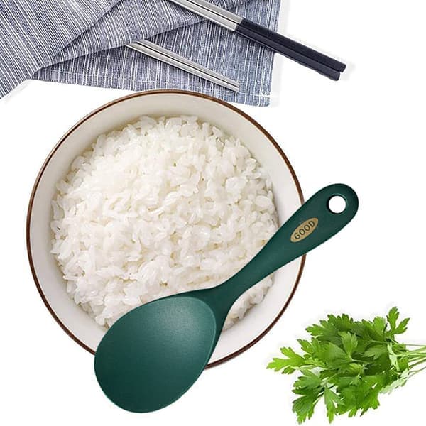 Silikonslev för matlagning, bekväm soppslev med non-stick-yta, perfekt för servering och omrörning, ergonomiskt utformat köksredskap