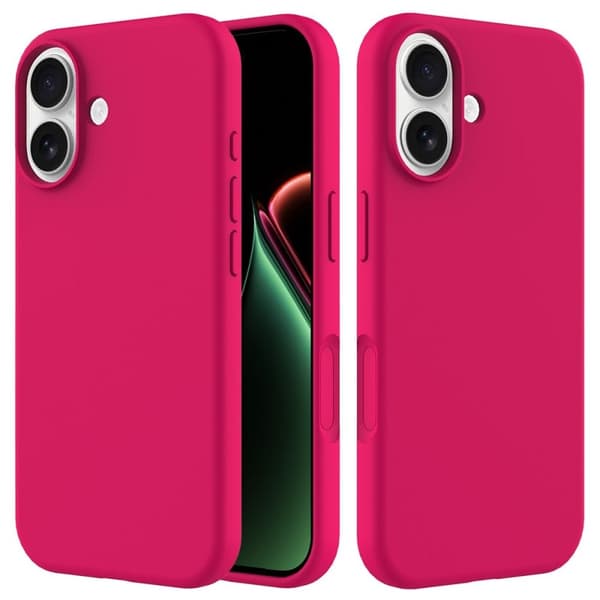 iPhone 17 silikoninen puhelinkotelo - Kuuma pinkki