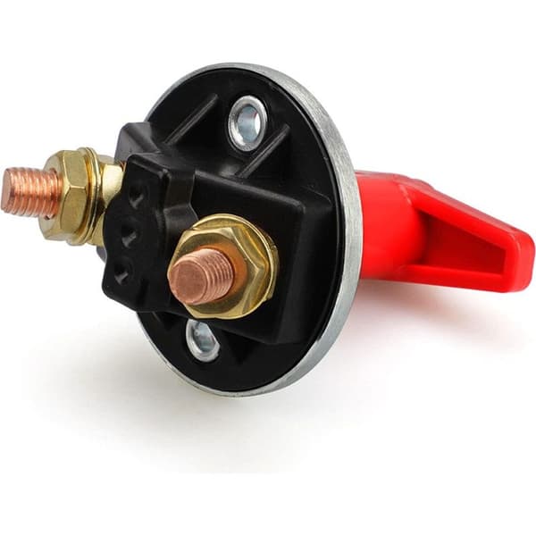 Batteriisolator afbryder, 12V-60V 300A Universal Fastnøgle Bilbatteri Afbryder Strømisolator Nødstopkontakt til Bil, Båd