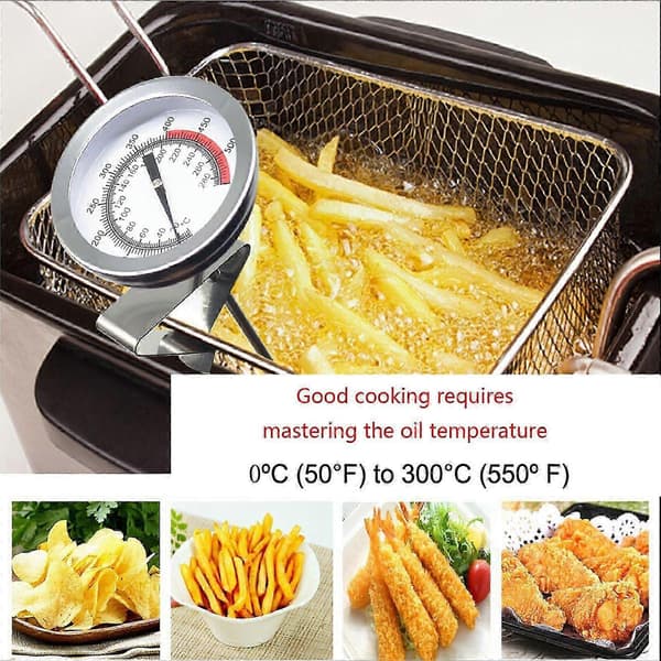 Kjøtttermometer i rustfritt stål for kalkun, grill og BBQ