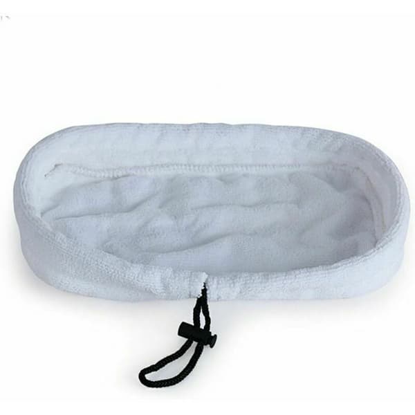 Sett med 5 universelle vaskbare mikrofiber erstatningsputer for dampmopper, 27 x 16 cm (hvit)