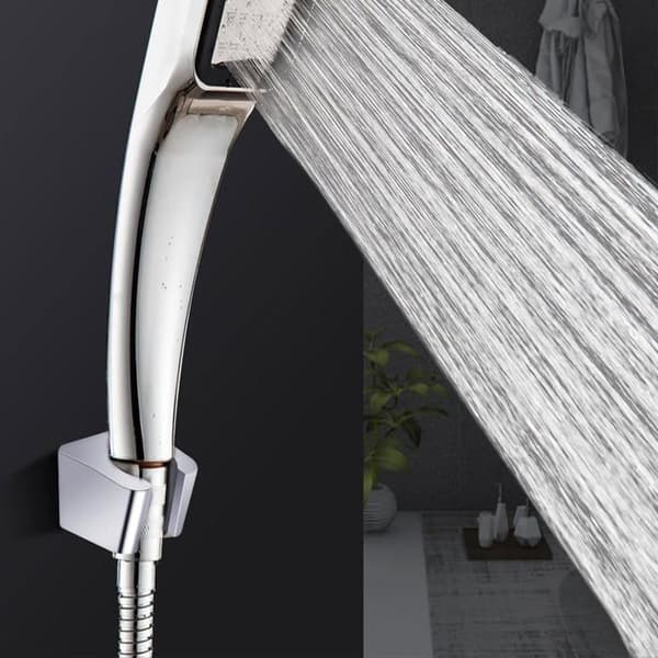 Zink brusehovedholder - 1 stk, 20-22 mm diameter, med skruer - Velegnet til badeværelse, håndbruser