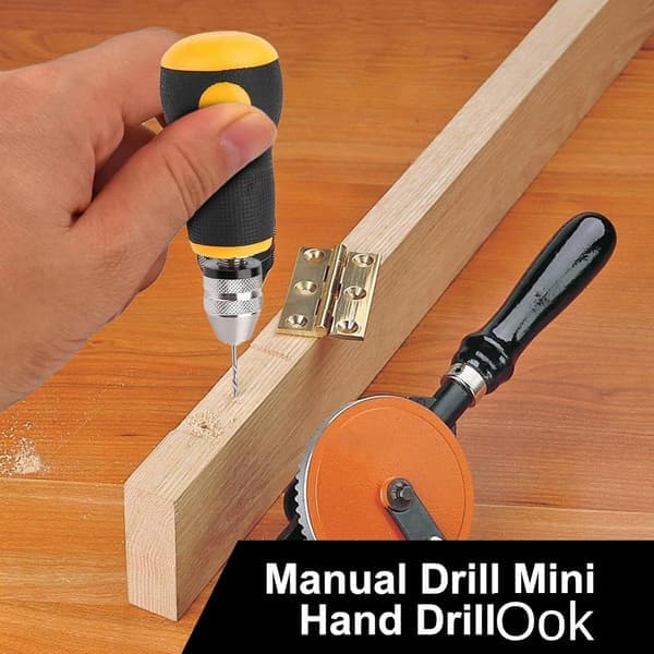 Håndholdt elektrisk drill - Mini drillbits - Trearbeid - Sklisikkert grep - 0,8-3,0 mm - Sølv