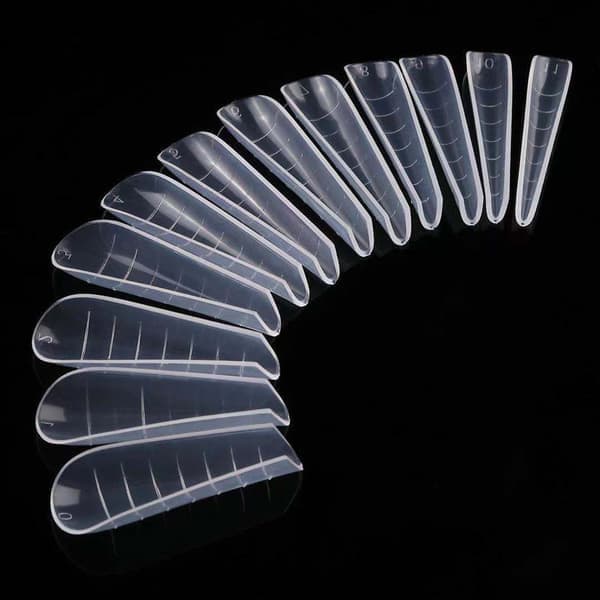 120 stk. Dual System Negleformer Poly UV Gel Fingerforlengelse Kunstig Manikyr