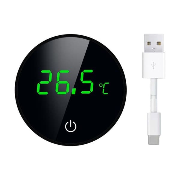 Akvarietermometer, berøringsskjerm LED-display akvarietermometer, høy presisjon, oppladbart