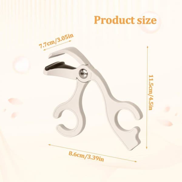 Genopladelig USB-opvarmet øjenvippebukker - 1, Beige, Standard, Rammeløs, Præcision, Langvarig effekt, Makeup