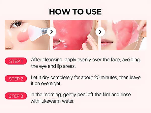 TX Astaxanthin Overnight Wrapping Mask — Peel-Off Mask & Serum Sæt
