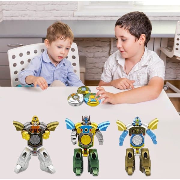 Transformerbare Fidget Spinners – 3 Deformerbare Robotspinnere for Barnefester og Stresslindring