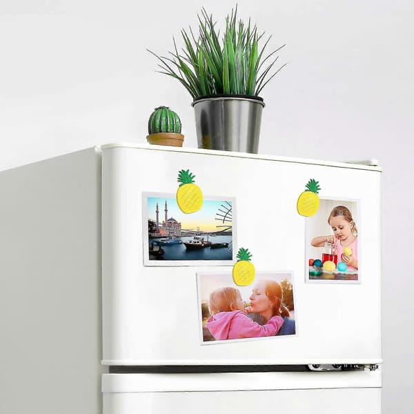 10 st Ananas Kylskåpsmagneter Frukt Kylskåpsmagneter Whiteboard Kylskåpsdekorationer