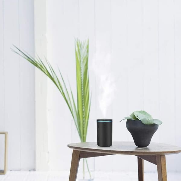 60 ml USB eterisk oljediffuser - Ultralyd luftfukter med justerbar tåkemodus og 7 LED-farger