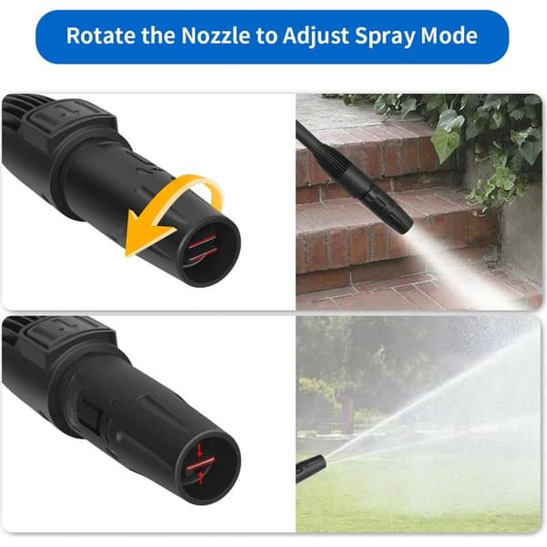 Högtryckssprutlans för Karcher K2 K3 K4 K5 K6 K7, justerbart munstycke strållans turbobiltillbehör