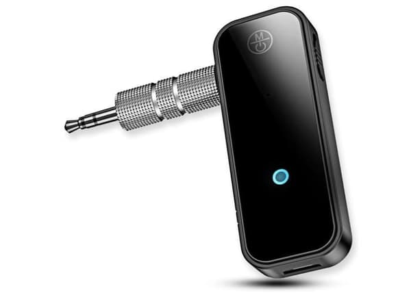 Bluetooth transceiver-adapter, 3,5 mm jack til TV/højttalere/PC/Android – Sort