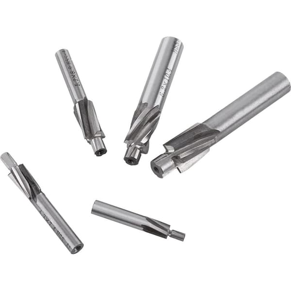 Forsenkebor – 5 stk HSS trinnborsett M3-M8 for kobber, aluminium og stål