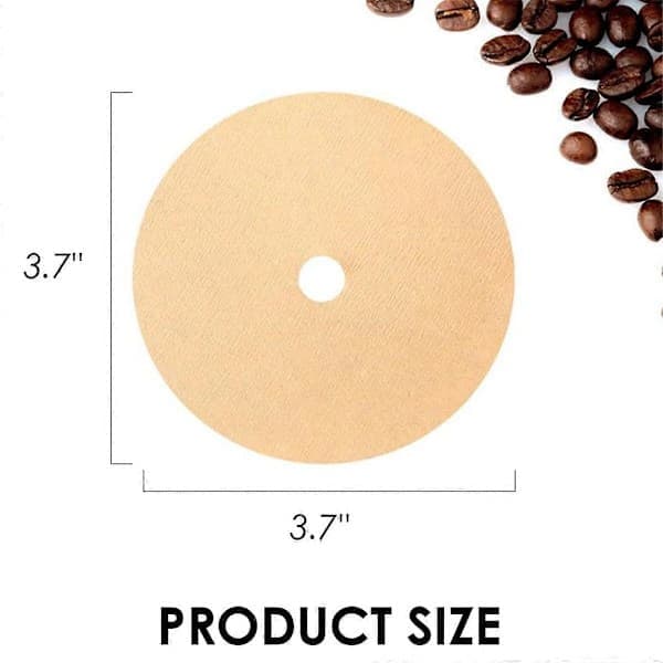 Perkolator kaffefiltre - 300 stk 9,5 cm skivekaffefiltre for perkolator - Ublekede engangs perkolatorfiltre