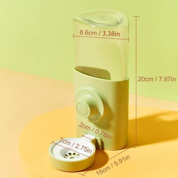 Vattenautomat - Septillar - 600ML - Droppfri - Väggmonterad - Gnagarsäker