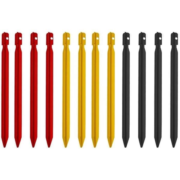 Teltplugger - Ikke spesifisert - 12 stk - Aluminium - 18 cm - Y-formet
