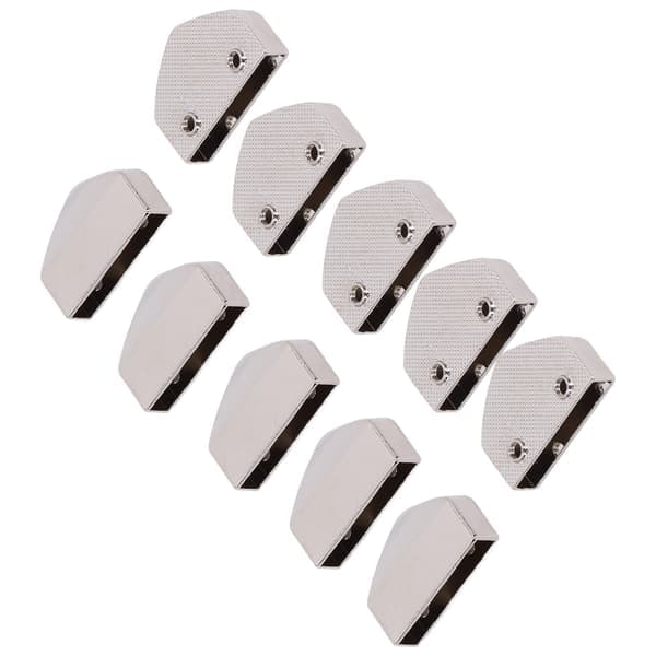 10 Sets Zipper Stopper Glossy Appearance Convenient Practical Attractive Decorative Bag Accessories for Suitcases White
