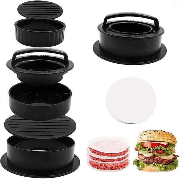 Hamburgerpress, hamburgarform, miniburgerpress, fyllningspress, standard hamburgerpress, form