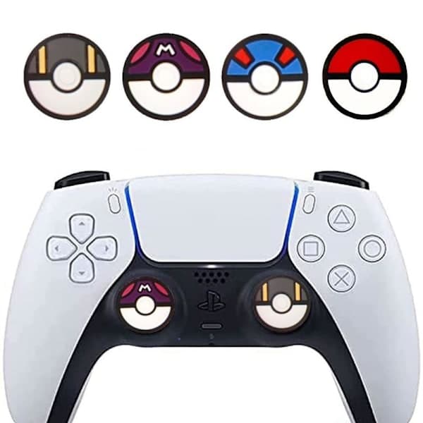 PS5-kontroll Joystick-kapslar Switch Pro-kontroll Fyrfärgs Fairy Ball-tema Joystick-kapslar