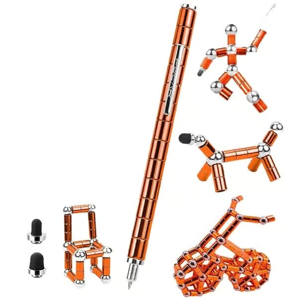 Fidget Penna, Magnetisk Penna, Magnetisk Metallpenna för Avkoppling för Tonåringar