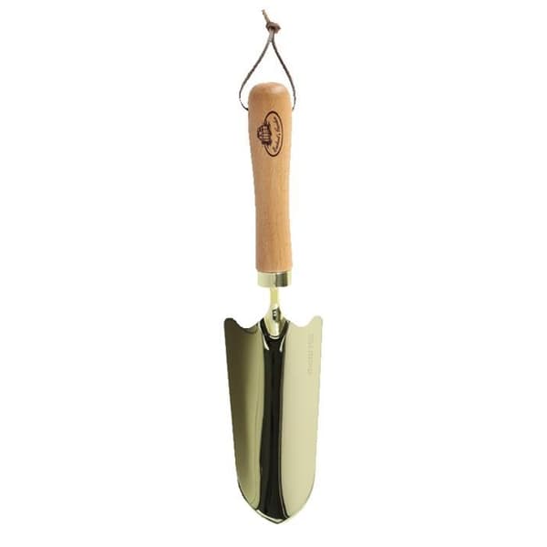 Håndspade - HAGEREDSKAPER - Gull/Beige - Rustfritt stål - Bøkehåndtak - 32,7 cm
