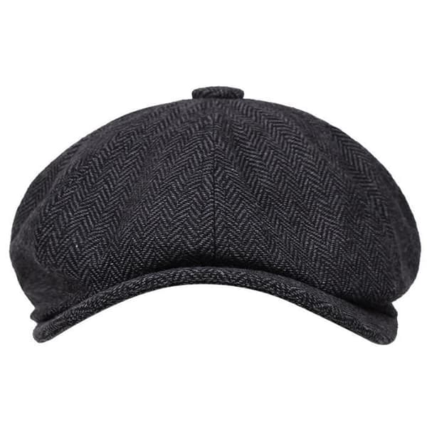 Beret - Vintage Tweed - Peaky Blinders - Svart - Herre - Høst/Vinter