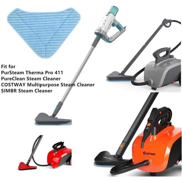 Sett med 6 dampmoppputer kompatible med PurSteam ThermaPro Elite 12-i-1