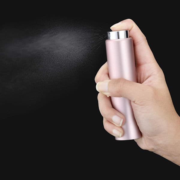 20ML Tom Sprayflaske 3 Dele Parfumeforstøver, Spray Cologne Flaske, Rejsespray Sølv, Pink, Sort