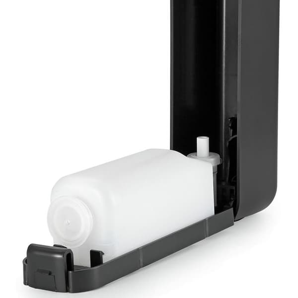 300 ml manuel tryksæbedispenser. ABS-materiale, vægmonteret, sort